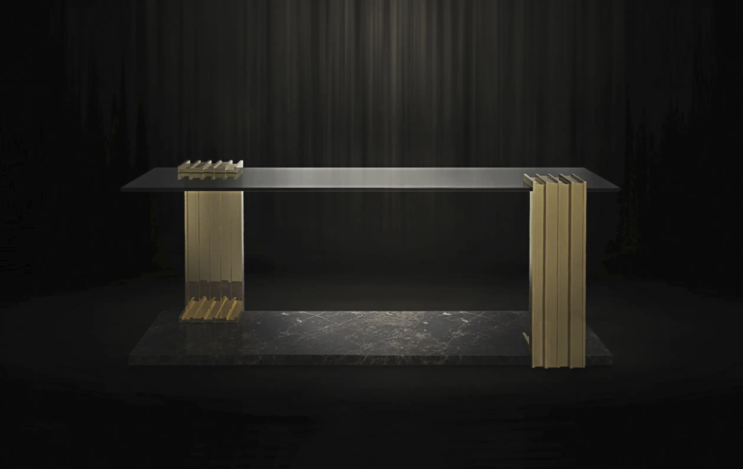 Cyclone Long Side Table - 2