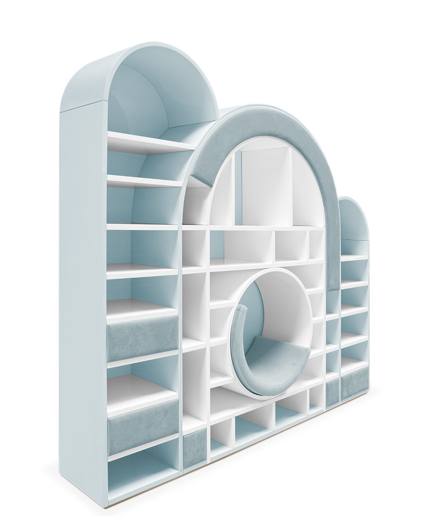 Bubble Gum Blue Bookcase
