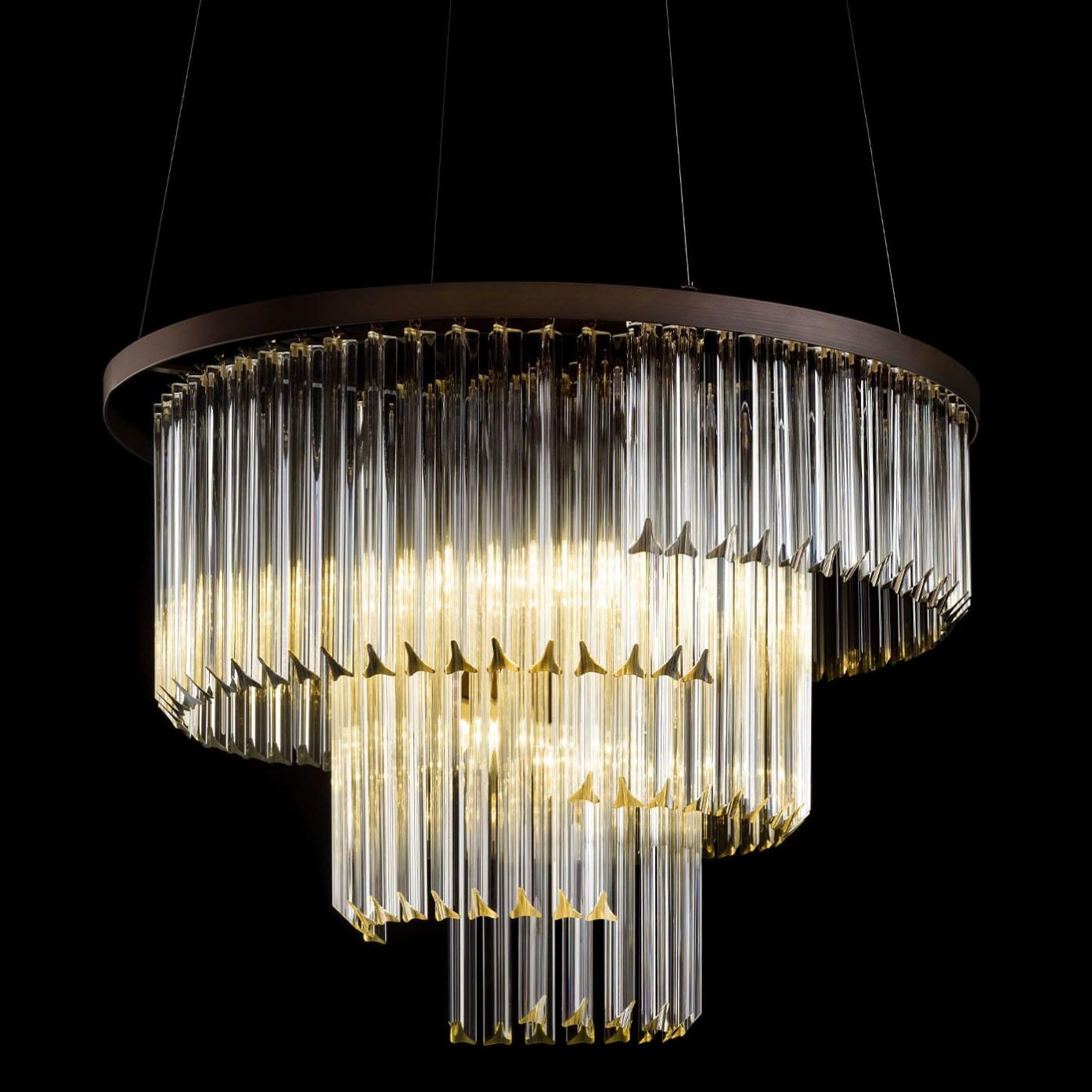 Modern Round Triedro Chandelier