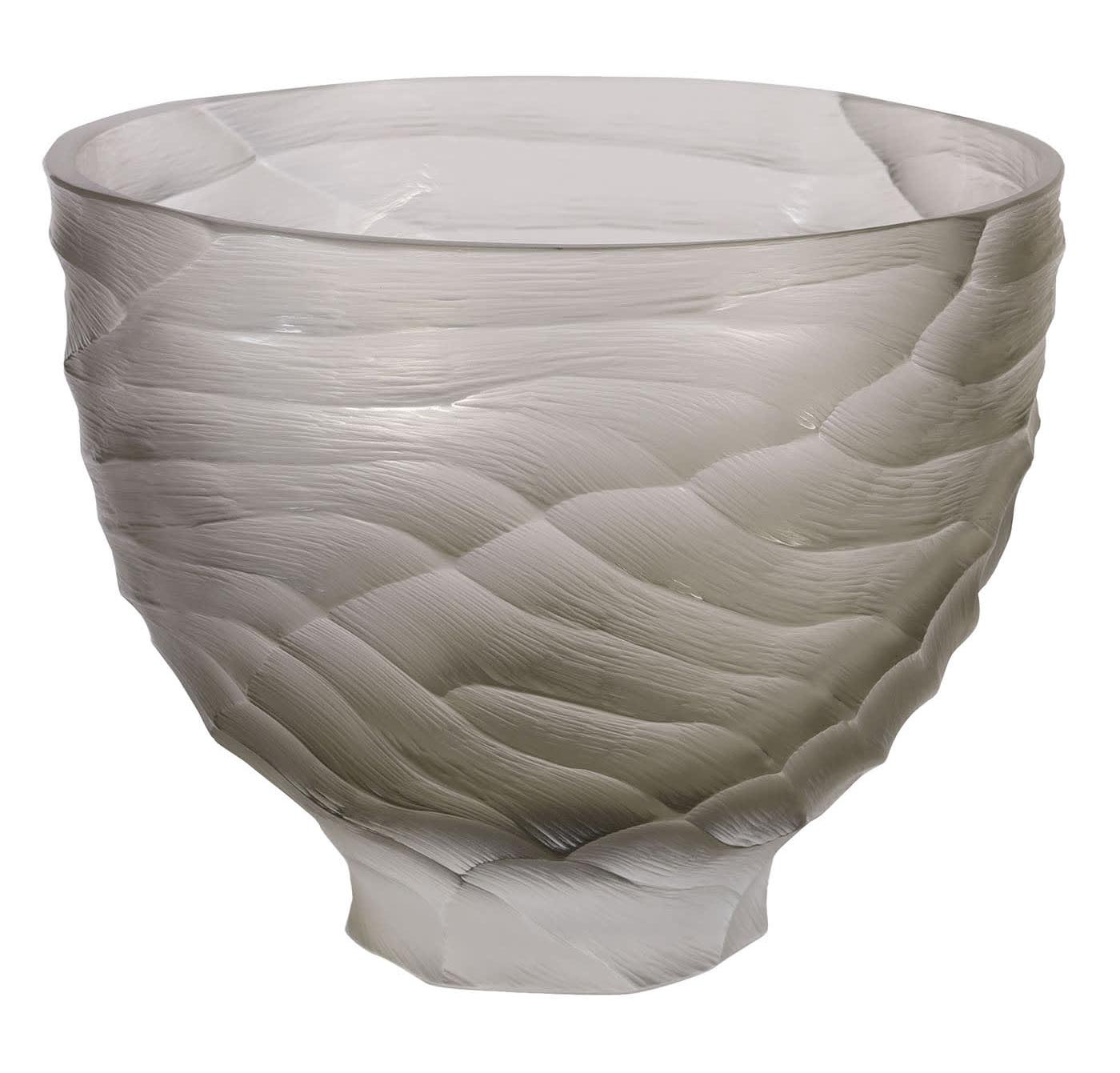 Gray Venetian Glass Vase