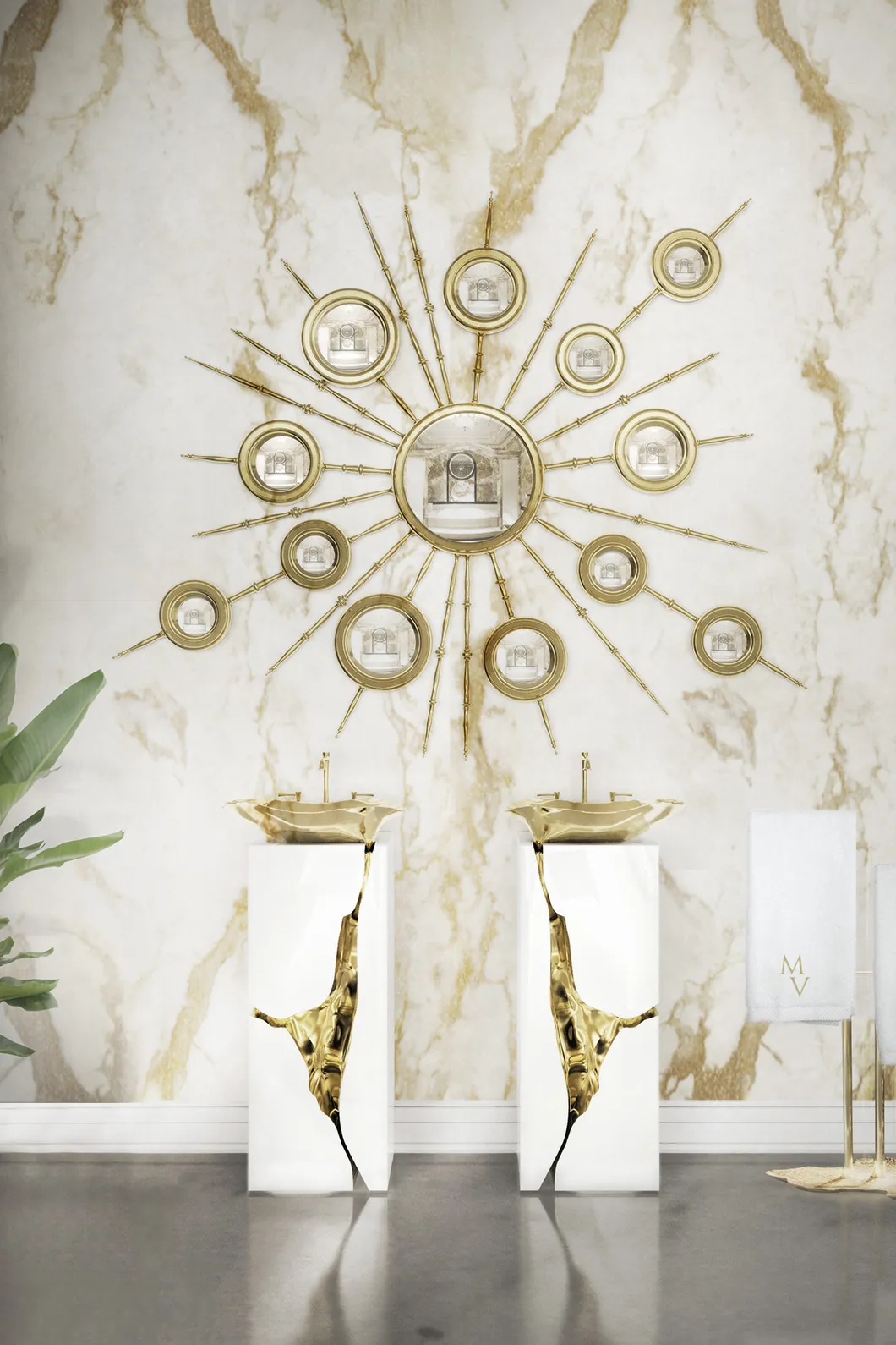 Gem Stream Pedestal Sink