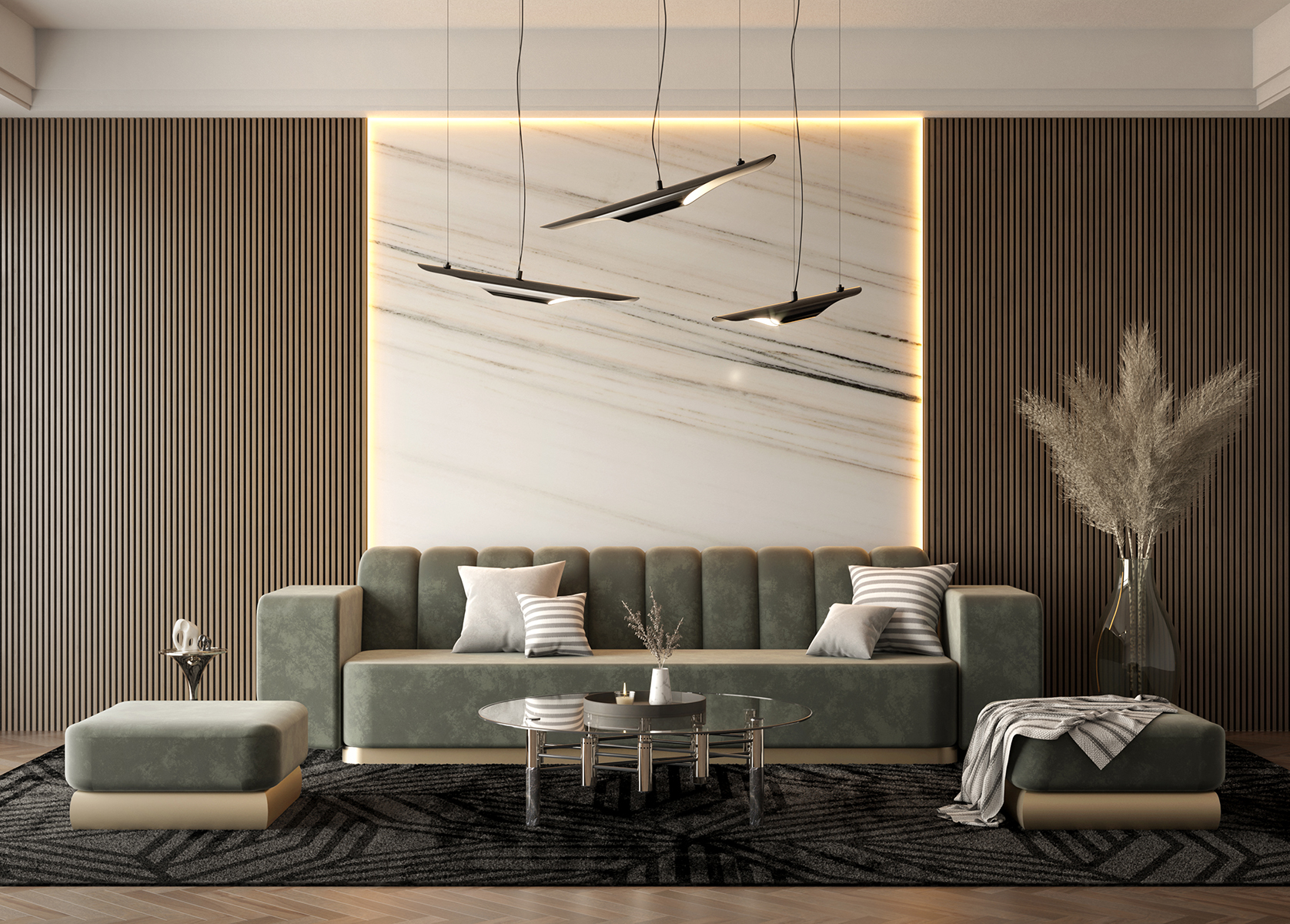 Noir Suspension Lamp - 14