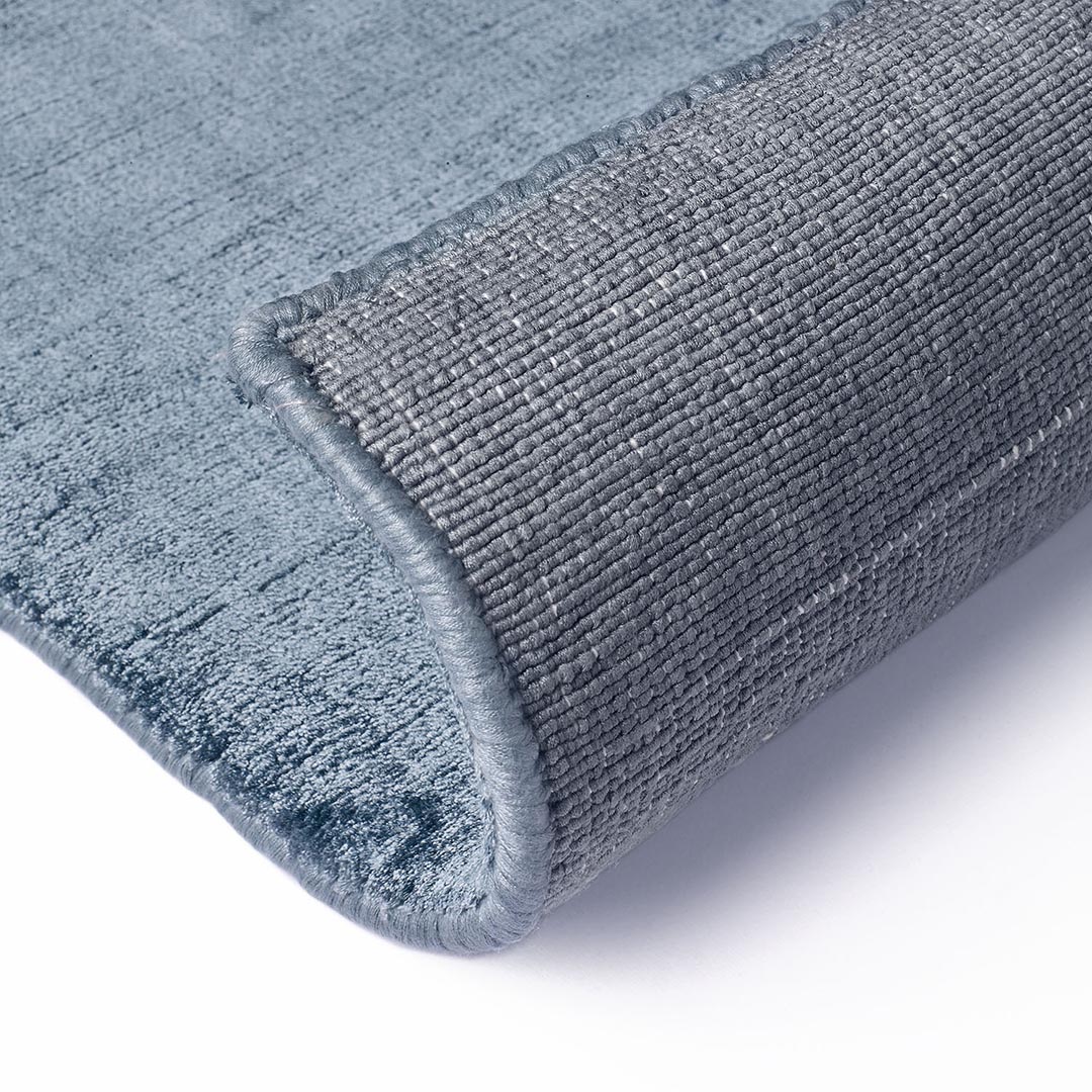 Luce Powder Blue Plain Rug