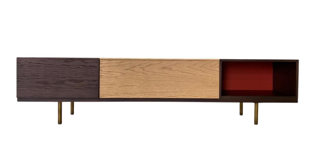 Swing Two-Tone Italian TV Stand