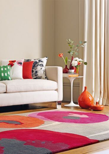 Poppies Handwoven Wool Rug