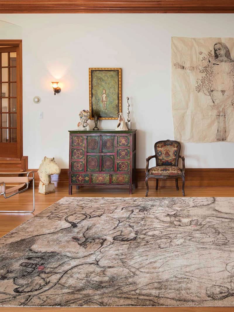 Two Lions Hand-Woven Exquisite Rug | Size: 274 x 365 cm