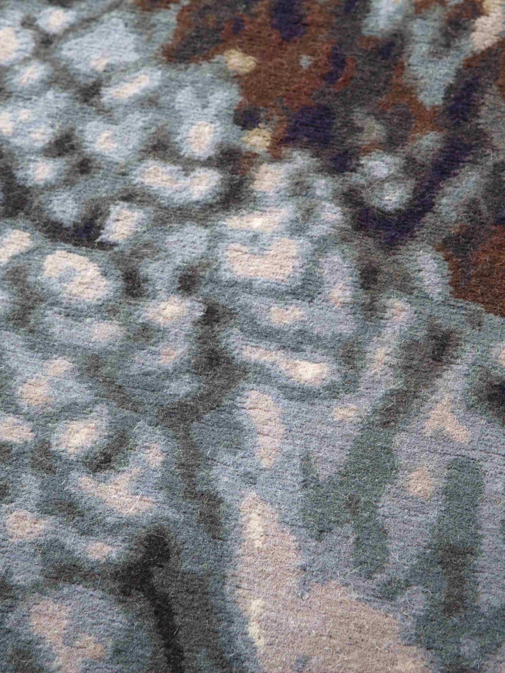 Rooster Wool Rug | Size: 122 x 188 cm