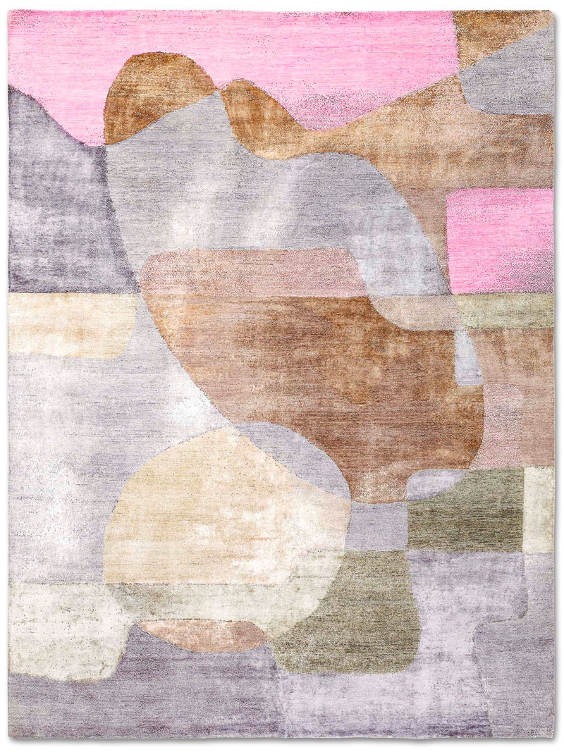 Original Hand-Knotted Silk / Wool Rug