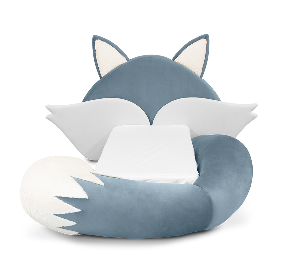 Fox Blue Kids Bed
