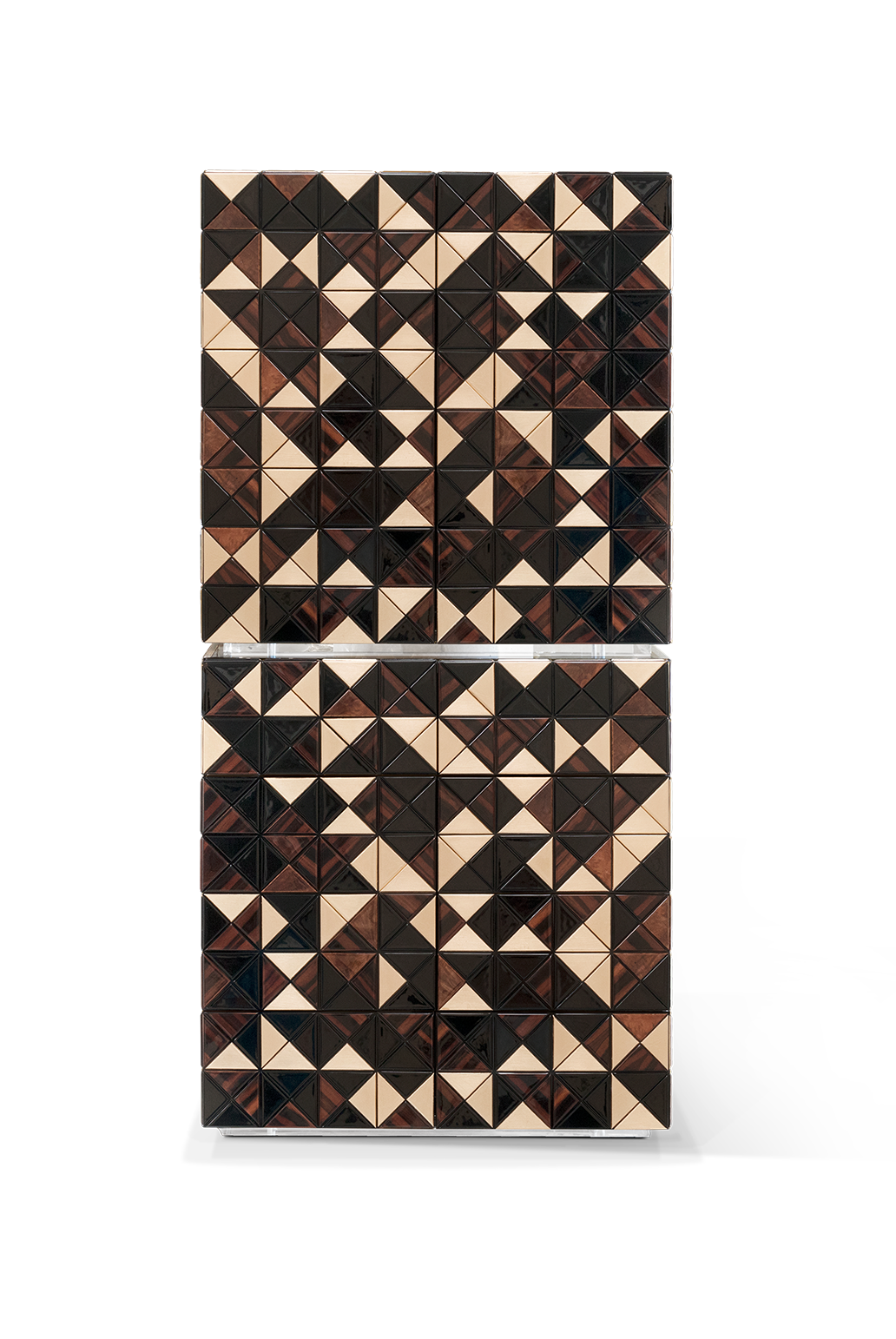 Mosaic II Walnut Designer Cabinet