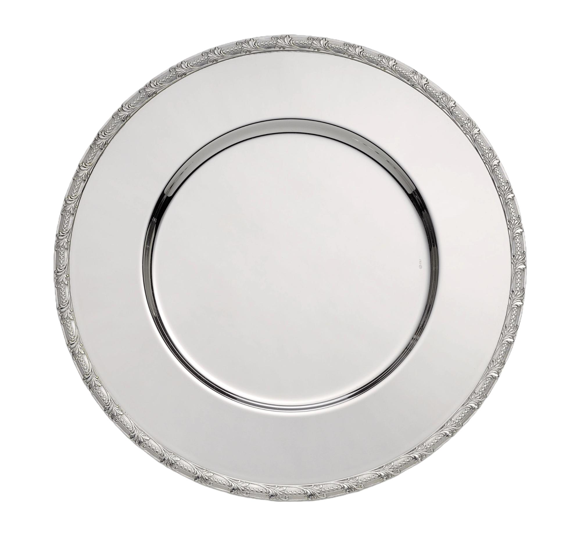 Silver-Plated Plate | Dimensions: Ø 30 cm