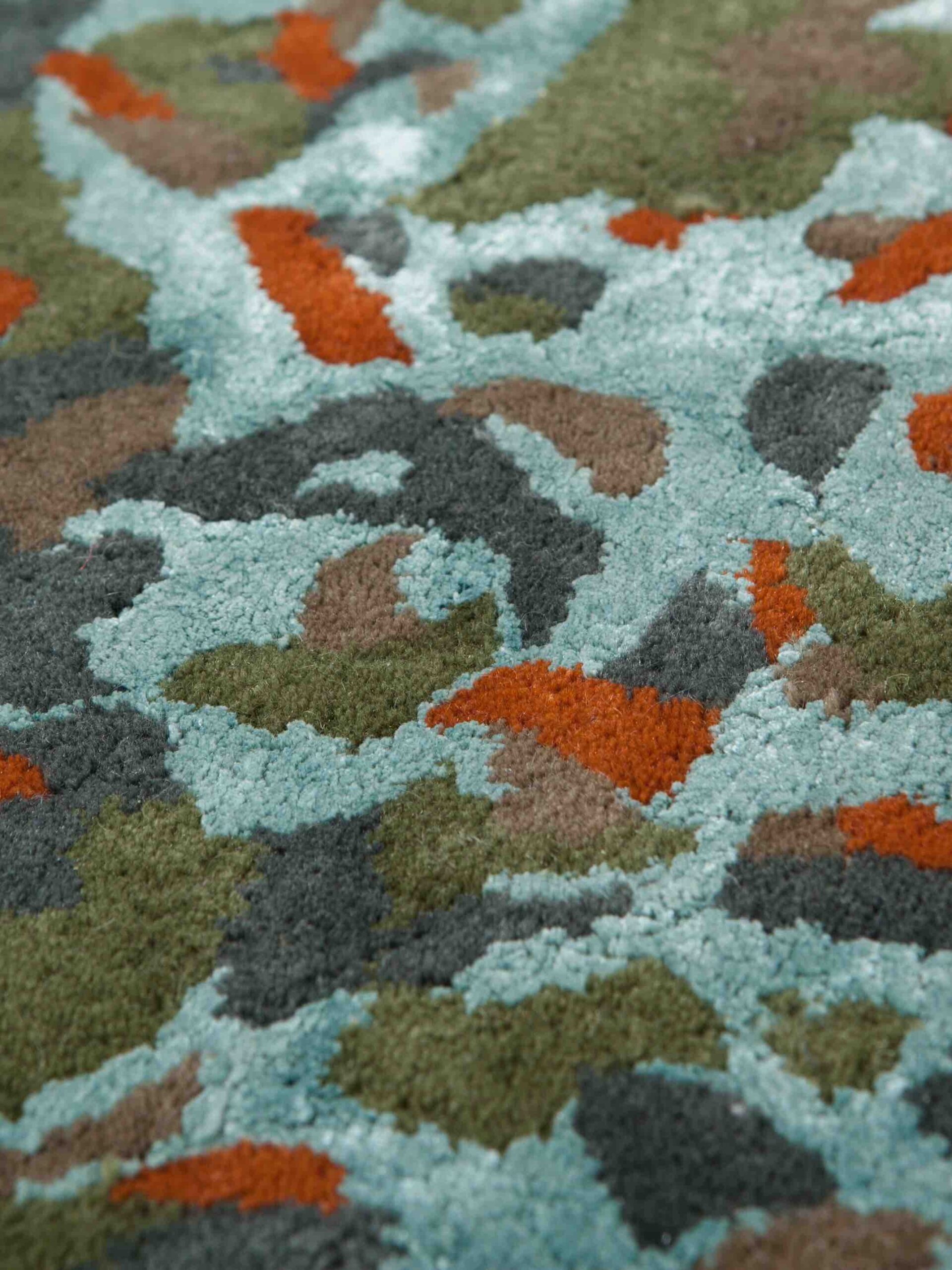 Camouflage Micro Wool / Viscose Rug