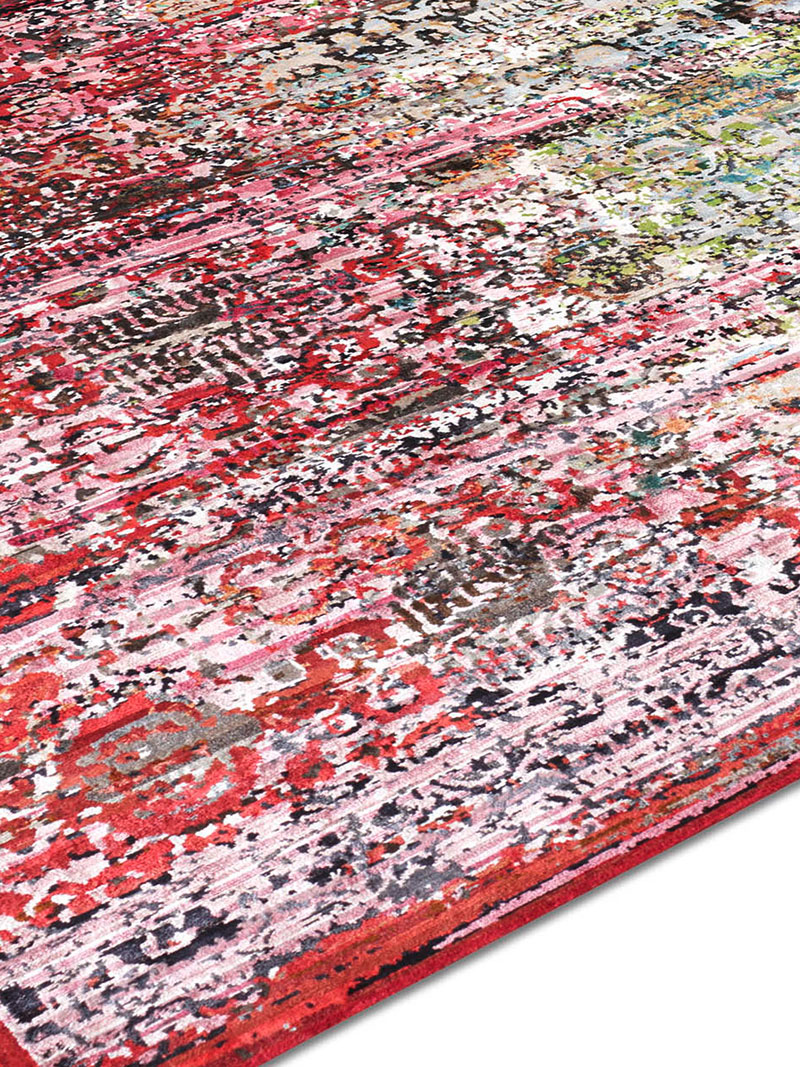 Woods Strawberry Luxury Hand-Woven Rug