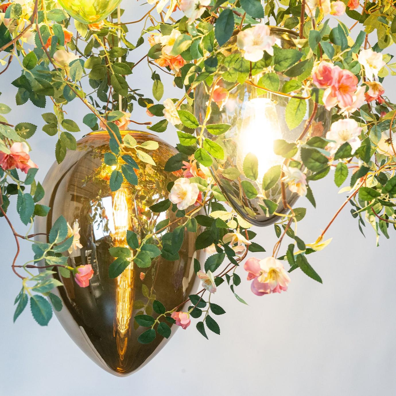Rose Artisan Crystal Chandelier
