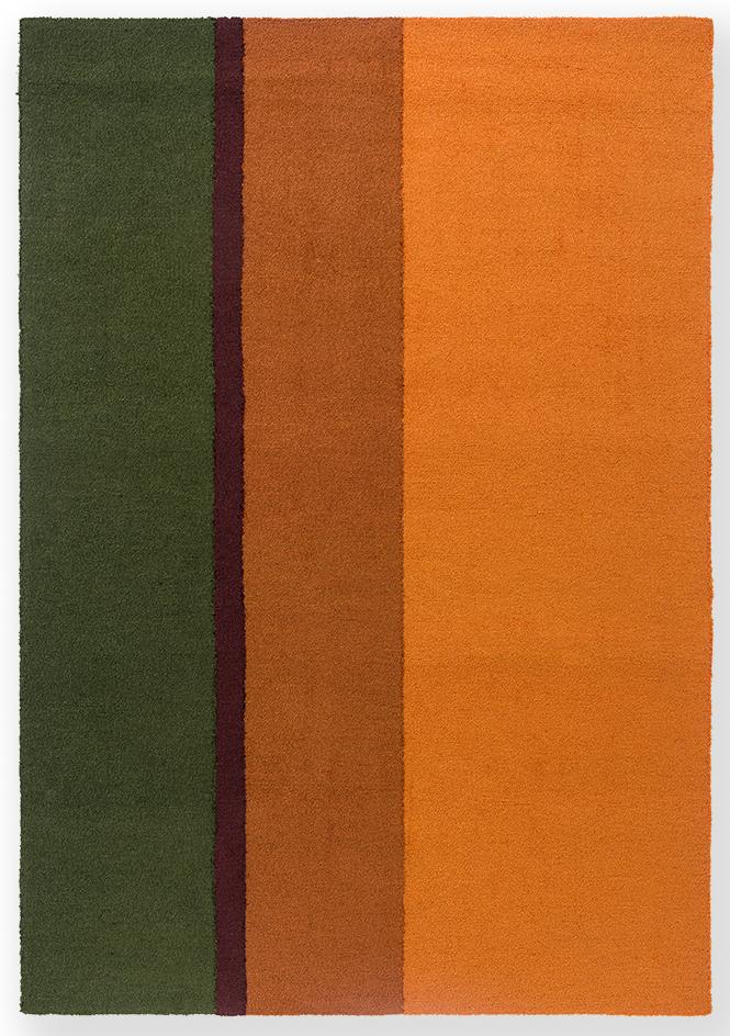 Festival Stripe Orange/Green Fresco Rug | Size: 250 x 350 cm