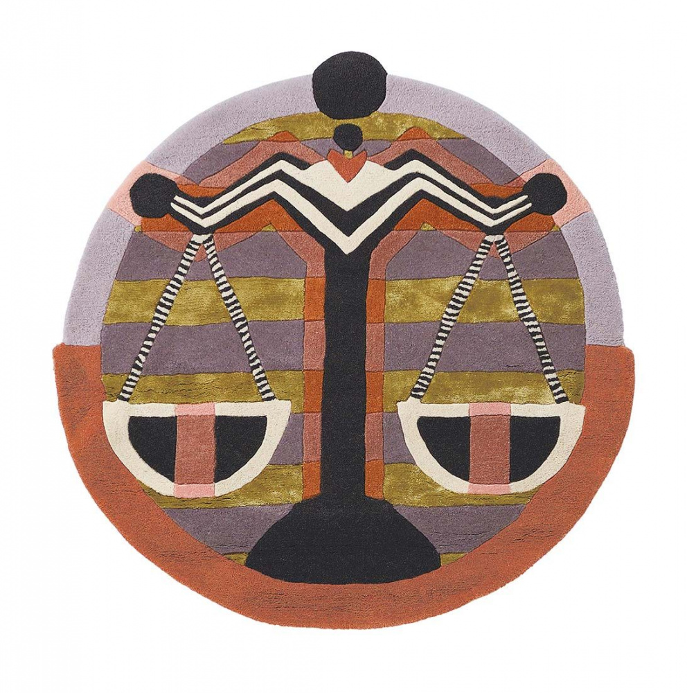 Zodiac Libra Hand Woven Round Rug | Size: Ø 200 cm