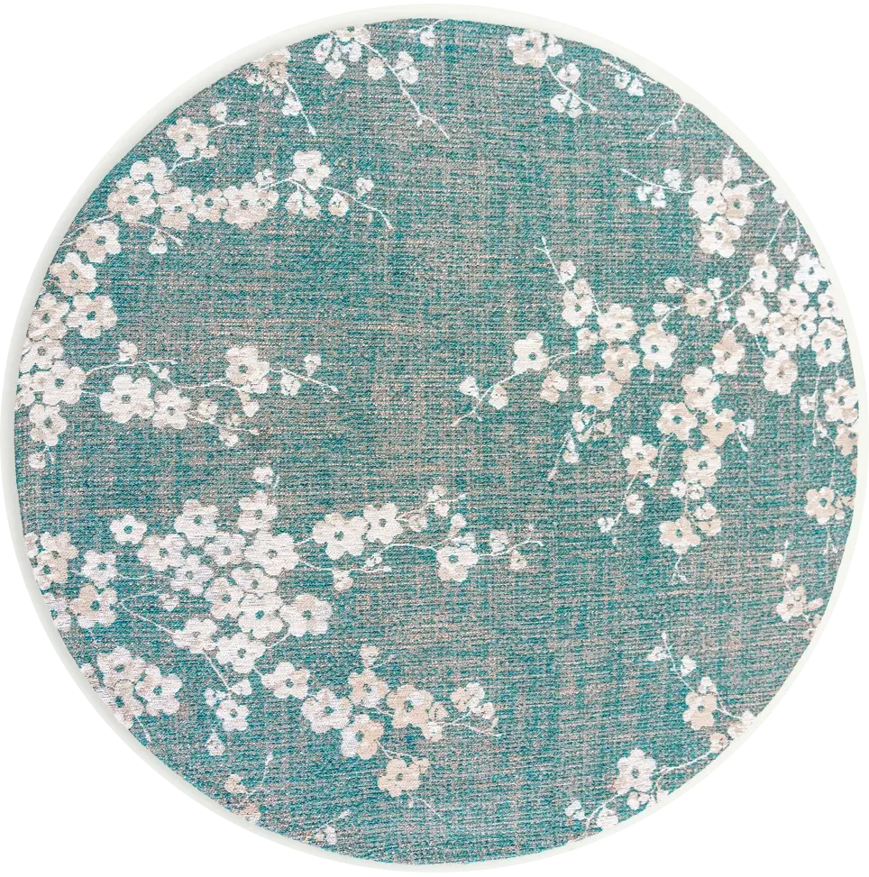 Tranquil Blue Round Rug | Size: Ø 240 cm
