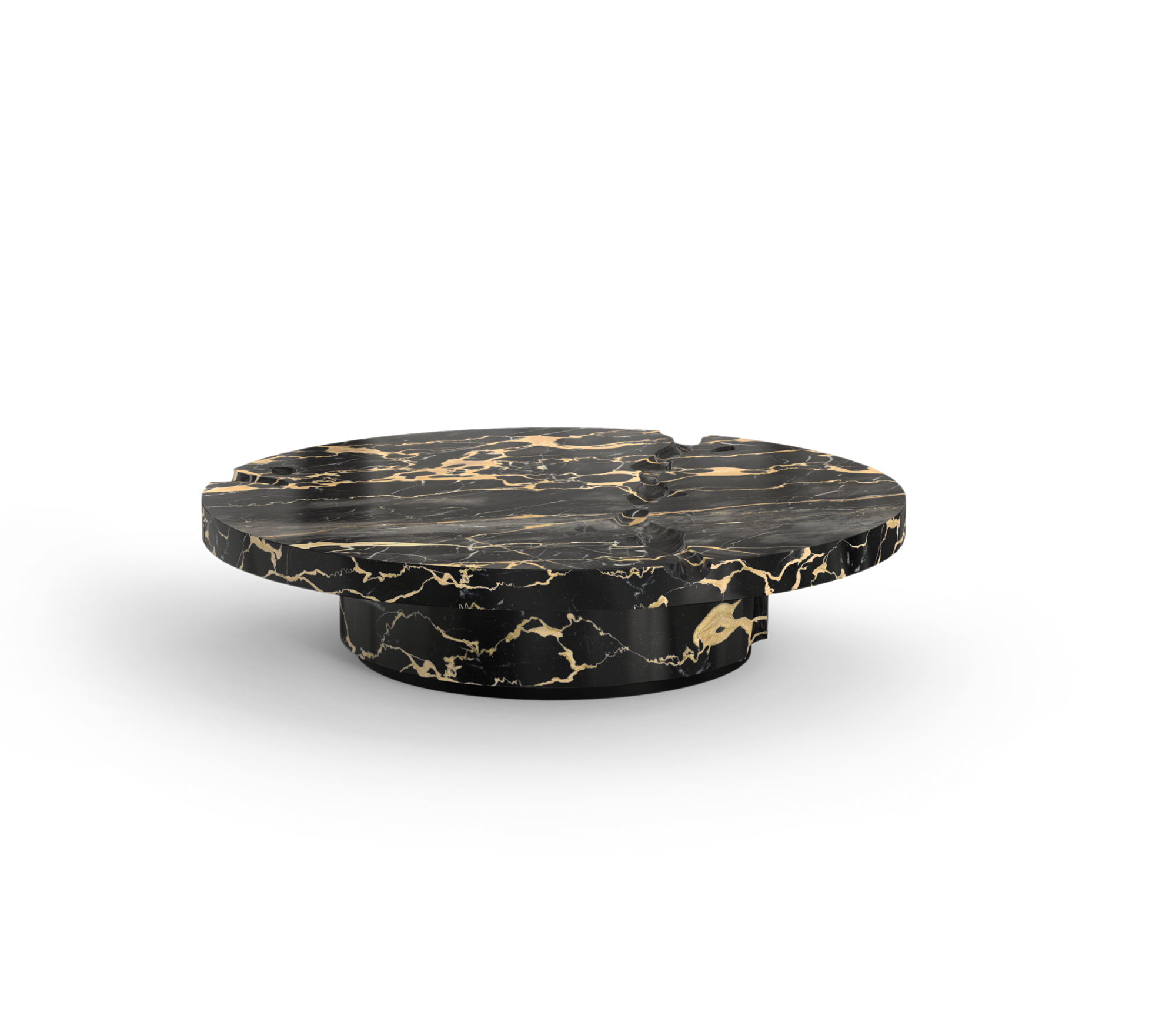 Portoro Marble 3-Piece Coffee Table Set