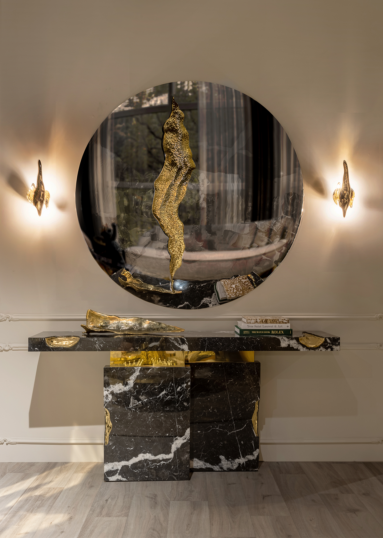 Dominion Nero Marquina Designer Console