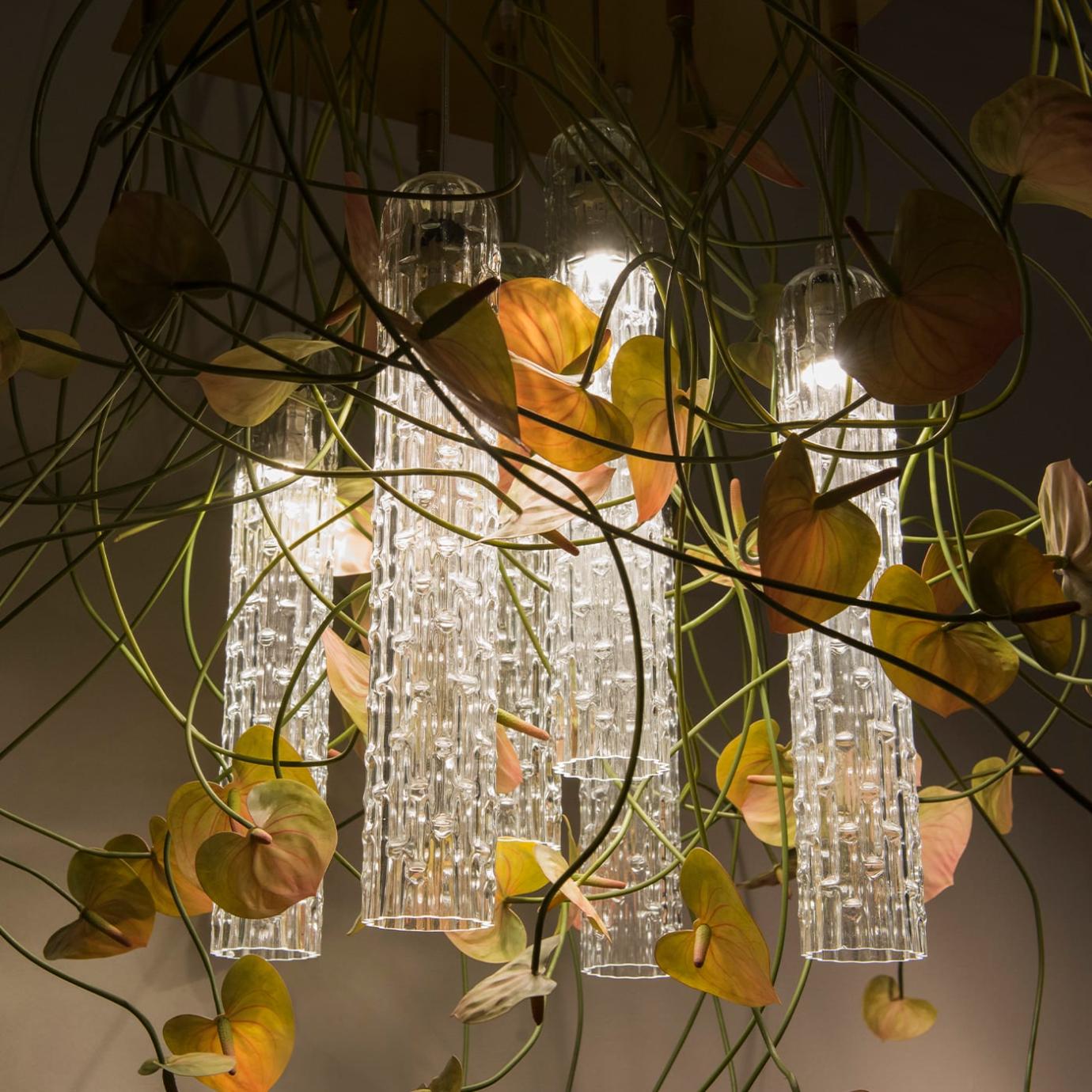 Anthurium Italian Handcrafted Chandelier