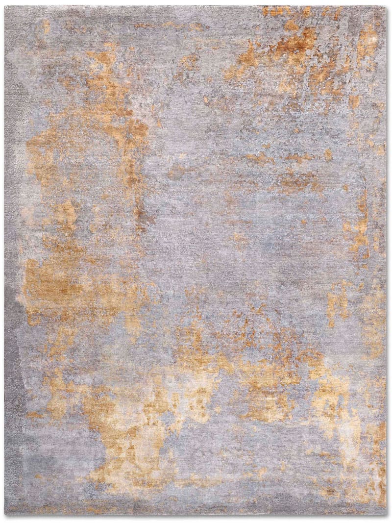 Stereo Grey / Gold Luxury Hand-Woven Rug