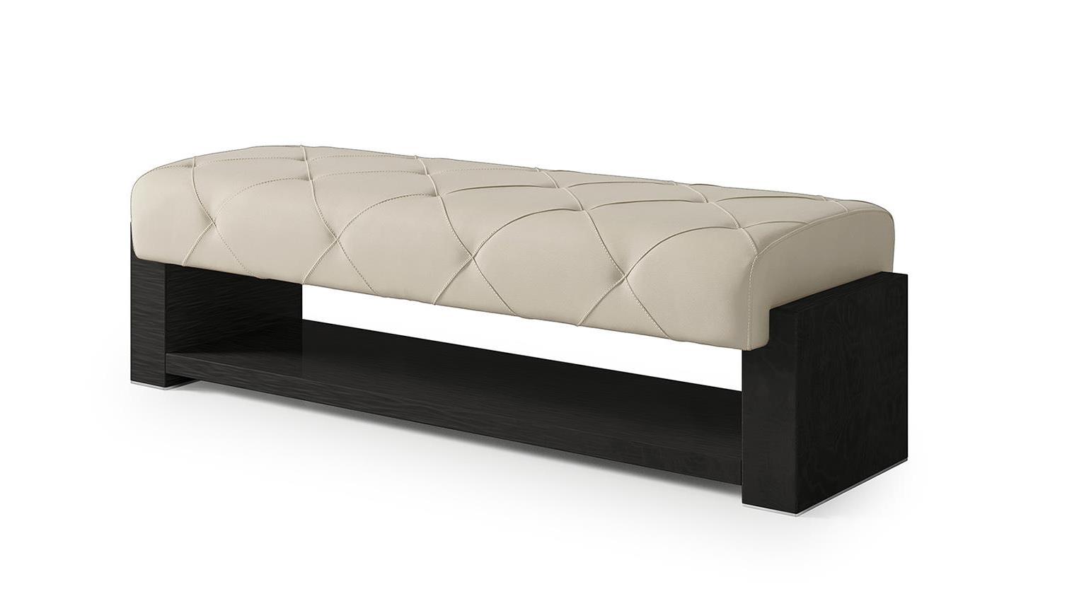 Luxe Leather Bench