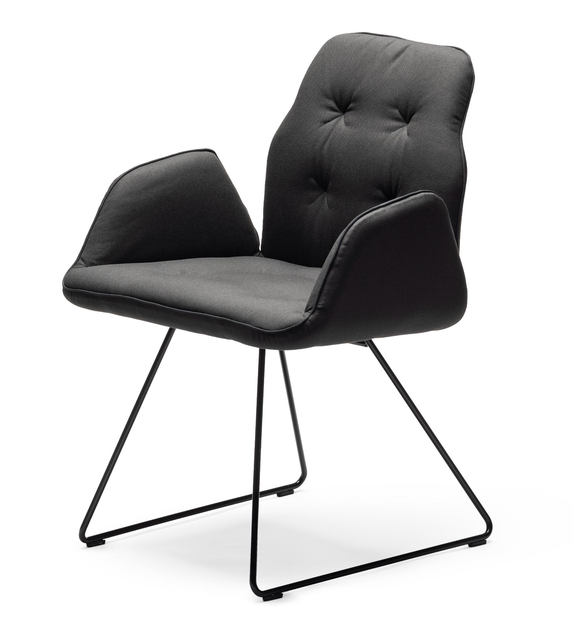 Betibù Black Chair with Armrests