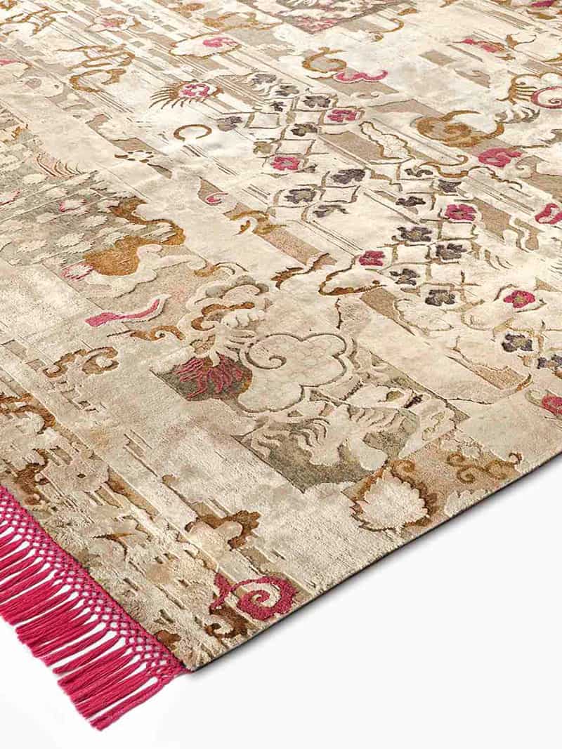 Dragon Hand-Knotted Silk / Wool Rug