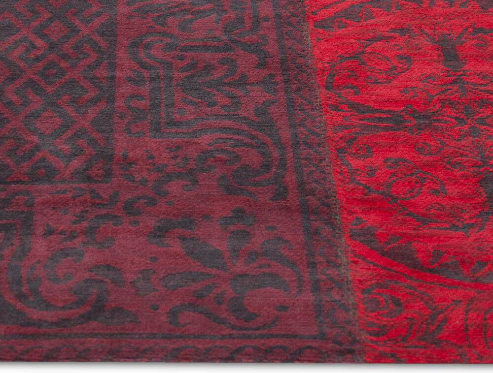 Patchwork Rug Multi Red