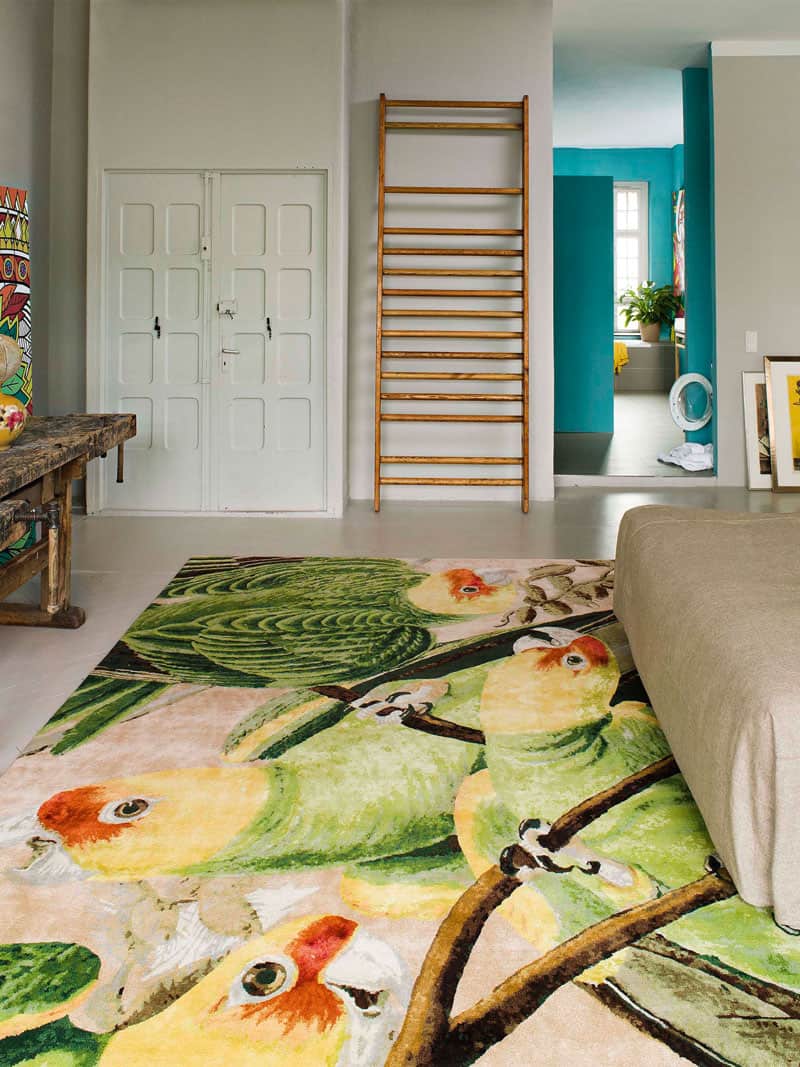 Parrots Hand-Woven Exquisite Rug | Size: 274 x 365 cm
