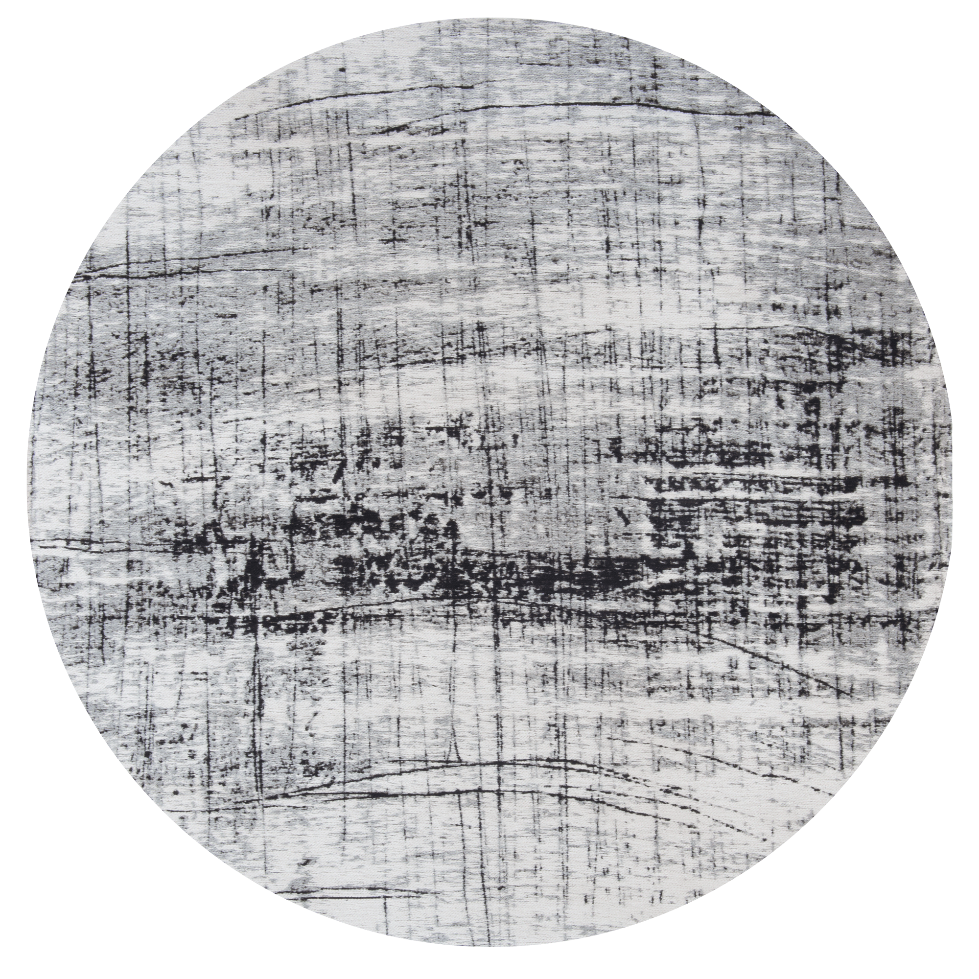 Monochrome Modern Round Rug | Size: Ø 140 cm