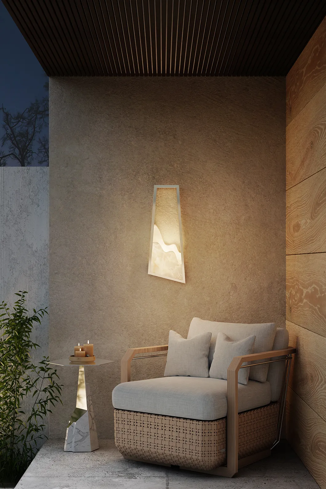 Noble Aura Outdoor Wall Lamp - 1