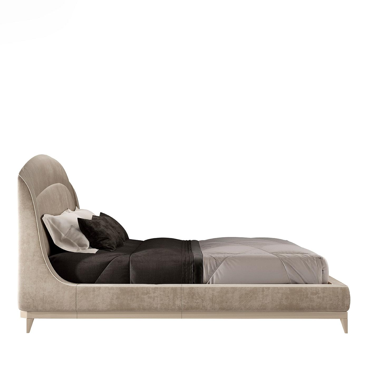 Contemporary Beige Luxury Bed