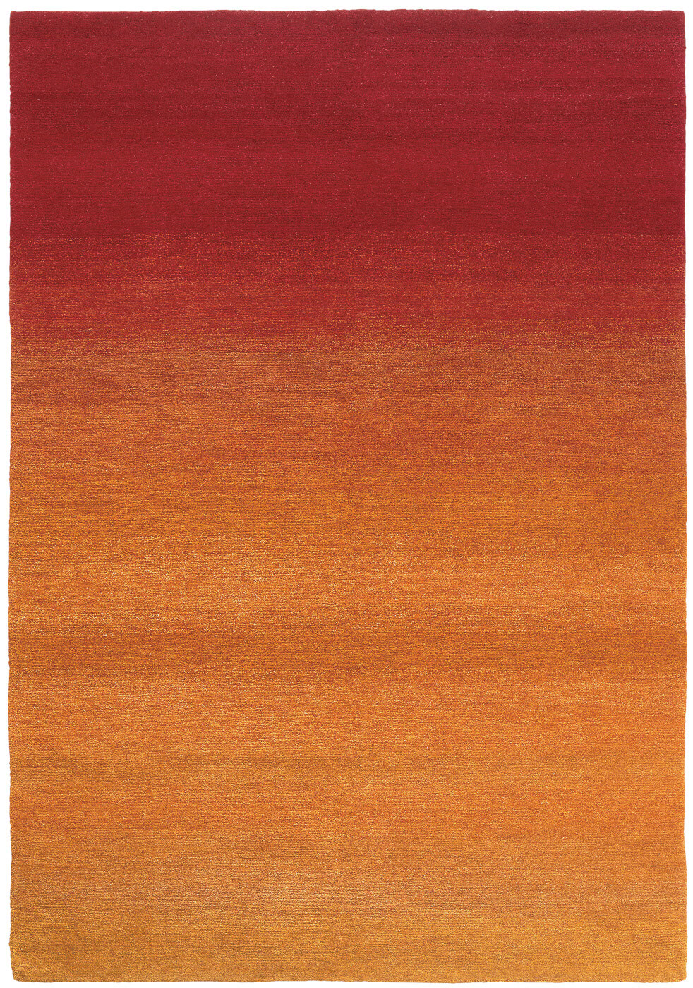 Gradient Hand-woven Orange Luxury Rug ☞ Size: 200 x 300 cm
