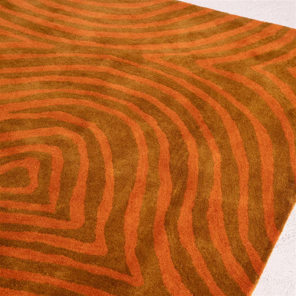 Groove Burnt Orange Rug | Size: 200 x 300 cm