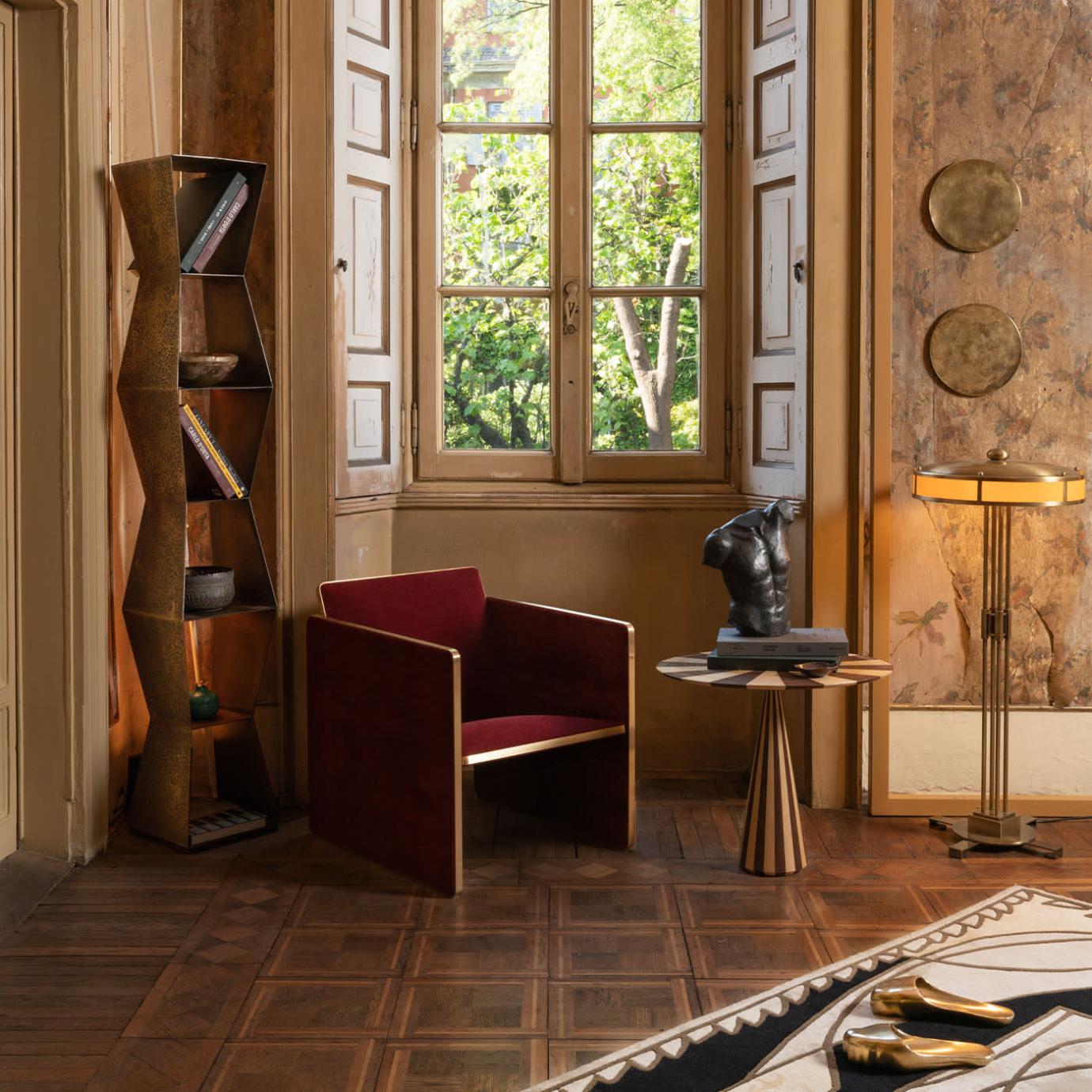 Tula Bronze Finish Bookcase