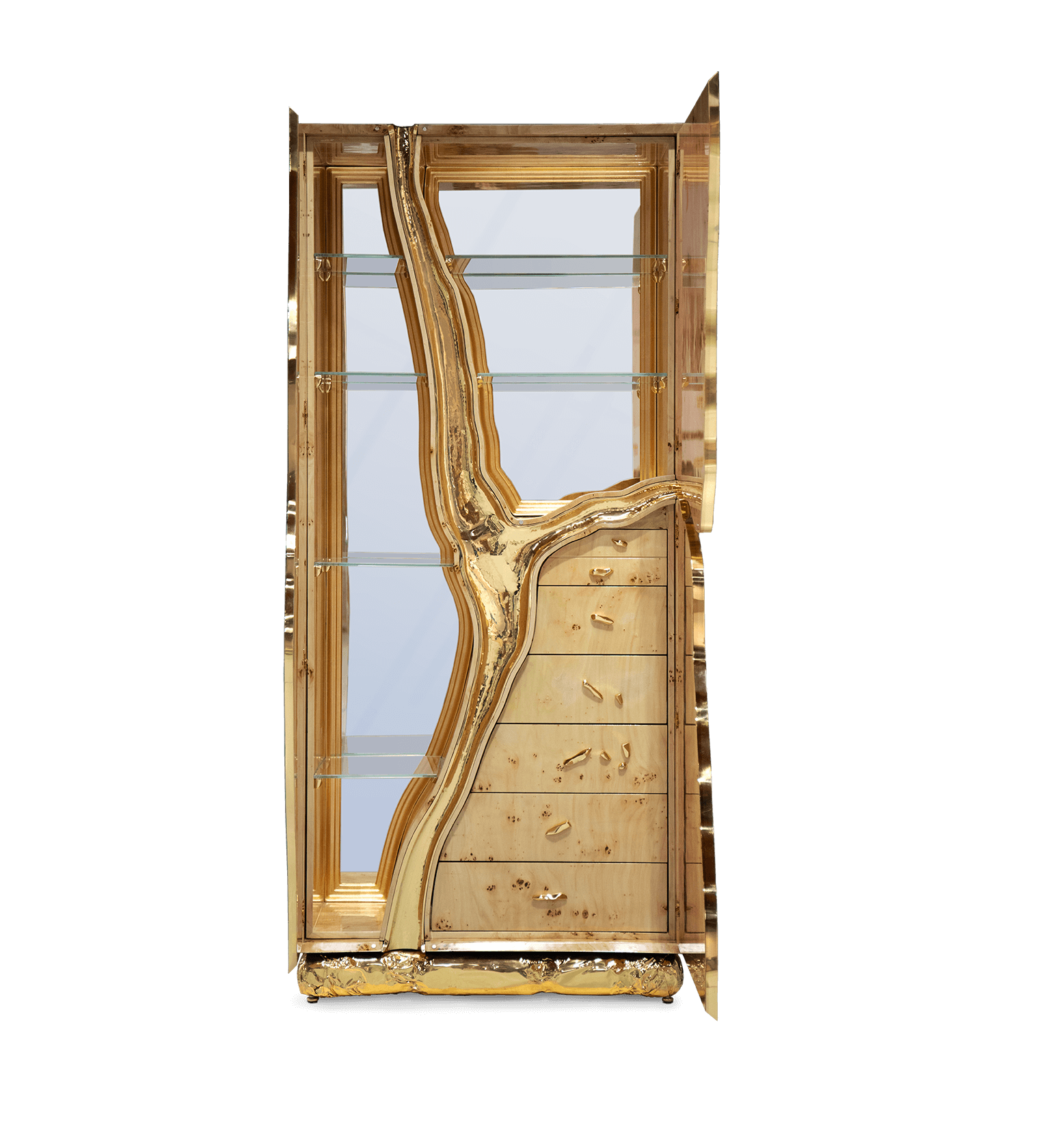 Fissure Poplar Designer Cabinet