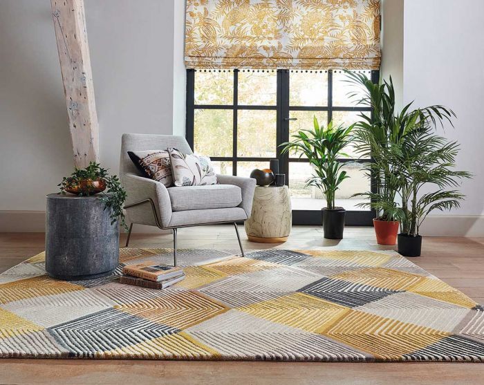 Geometric Multicolour Wool Hand Woven Rug | Size: 250 x 350 cm