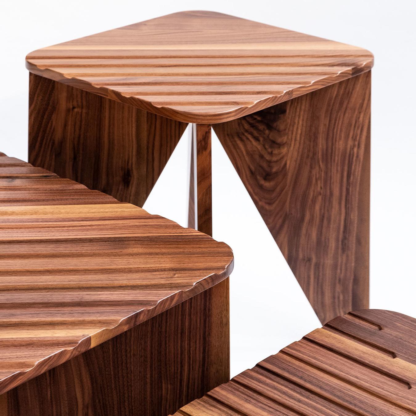 Compact Low Wooden Table