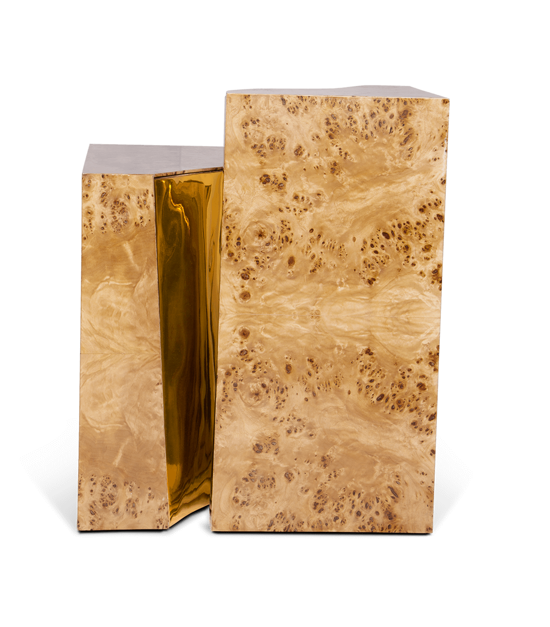 Fissure Poplar Designer Side Table
