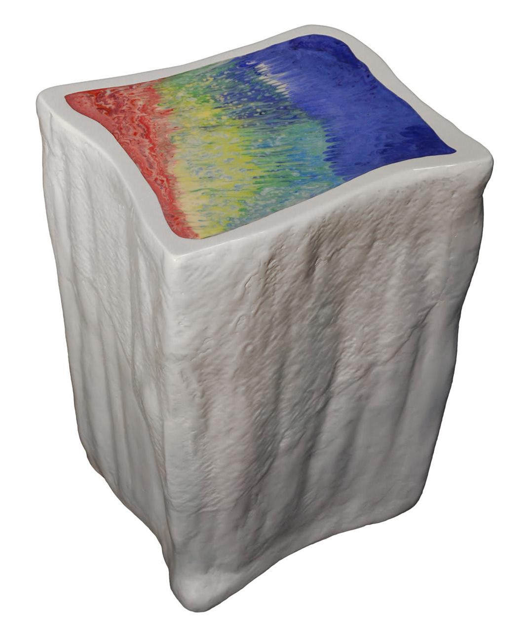 Glacial Artisanal Side Table