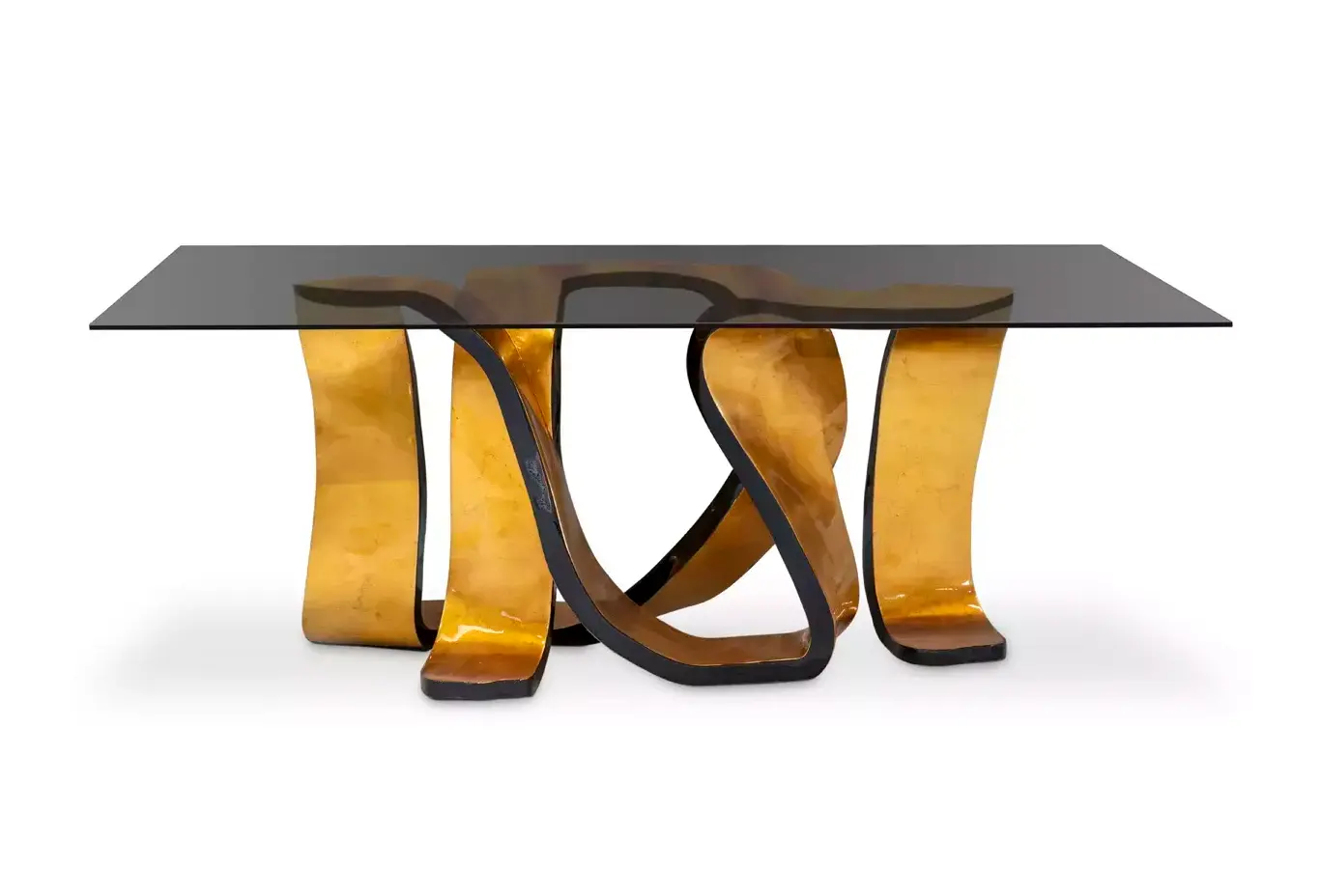 Ribbon Gold Leaf Table