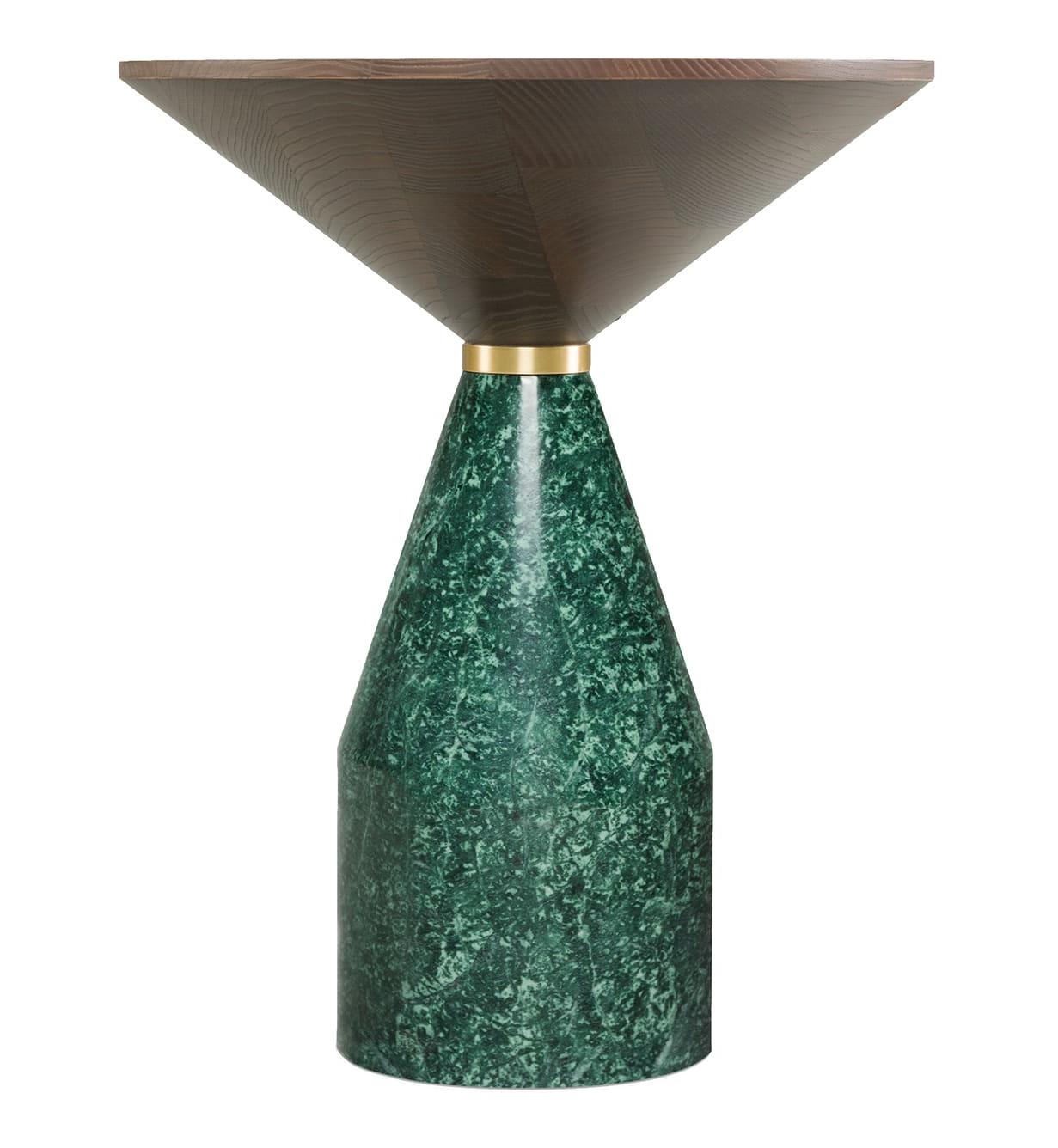 Cino Green Marble Artisan Side Table