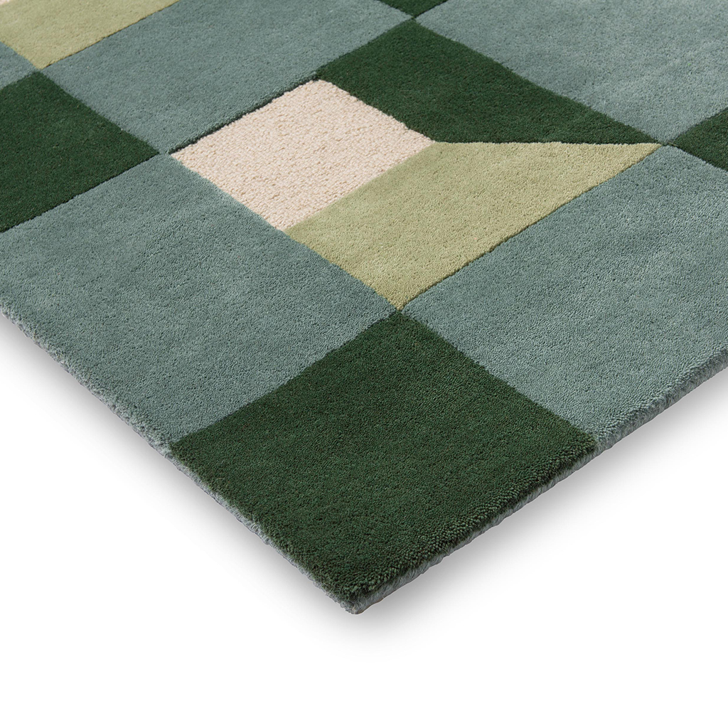 Squares Fern Rug | Size: 170 x 240 cm