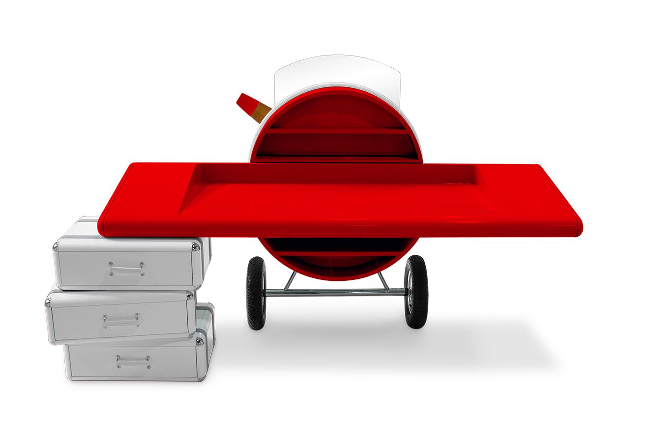 Skyline Red Kids Study Desk