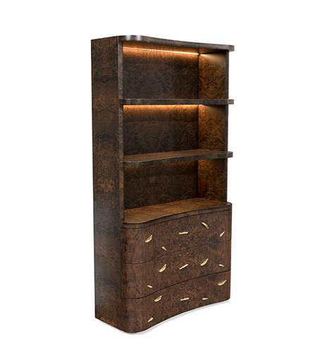 Designer Wood Open Bookcase