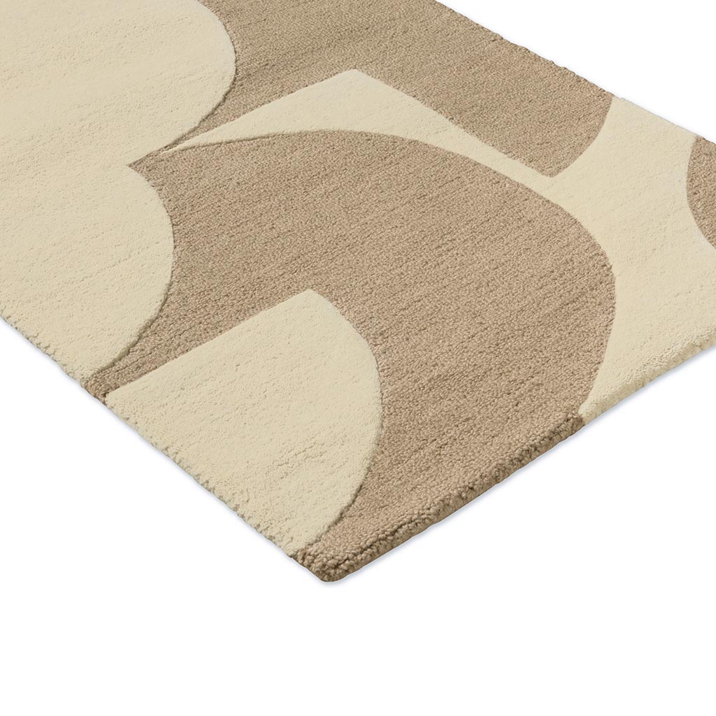 Flower Mushroom / Ecru Rug | Size: 70 × 300 cm