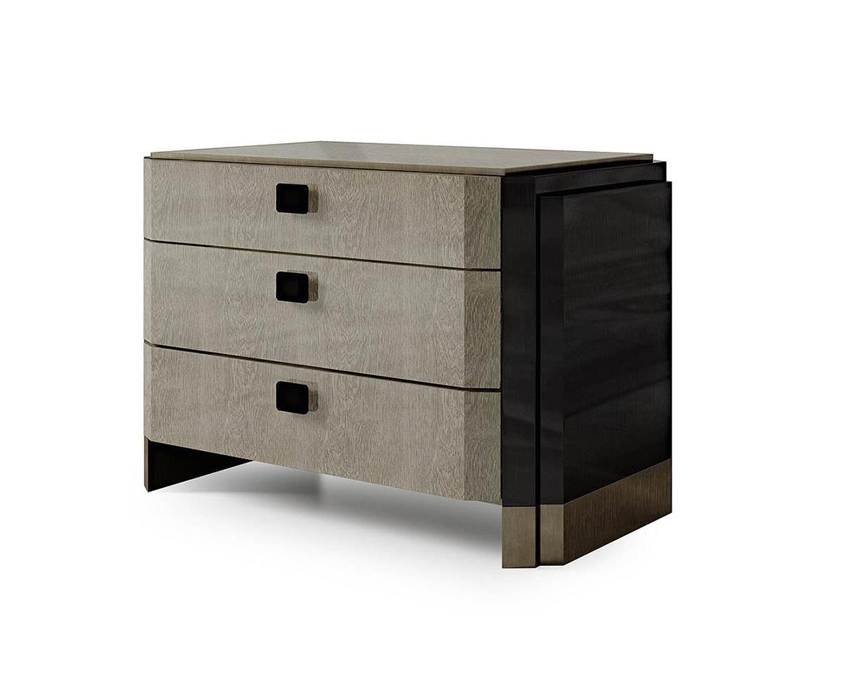 Crafted Three-Drawer Nightstand