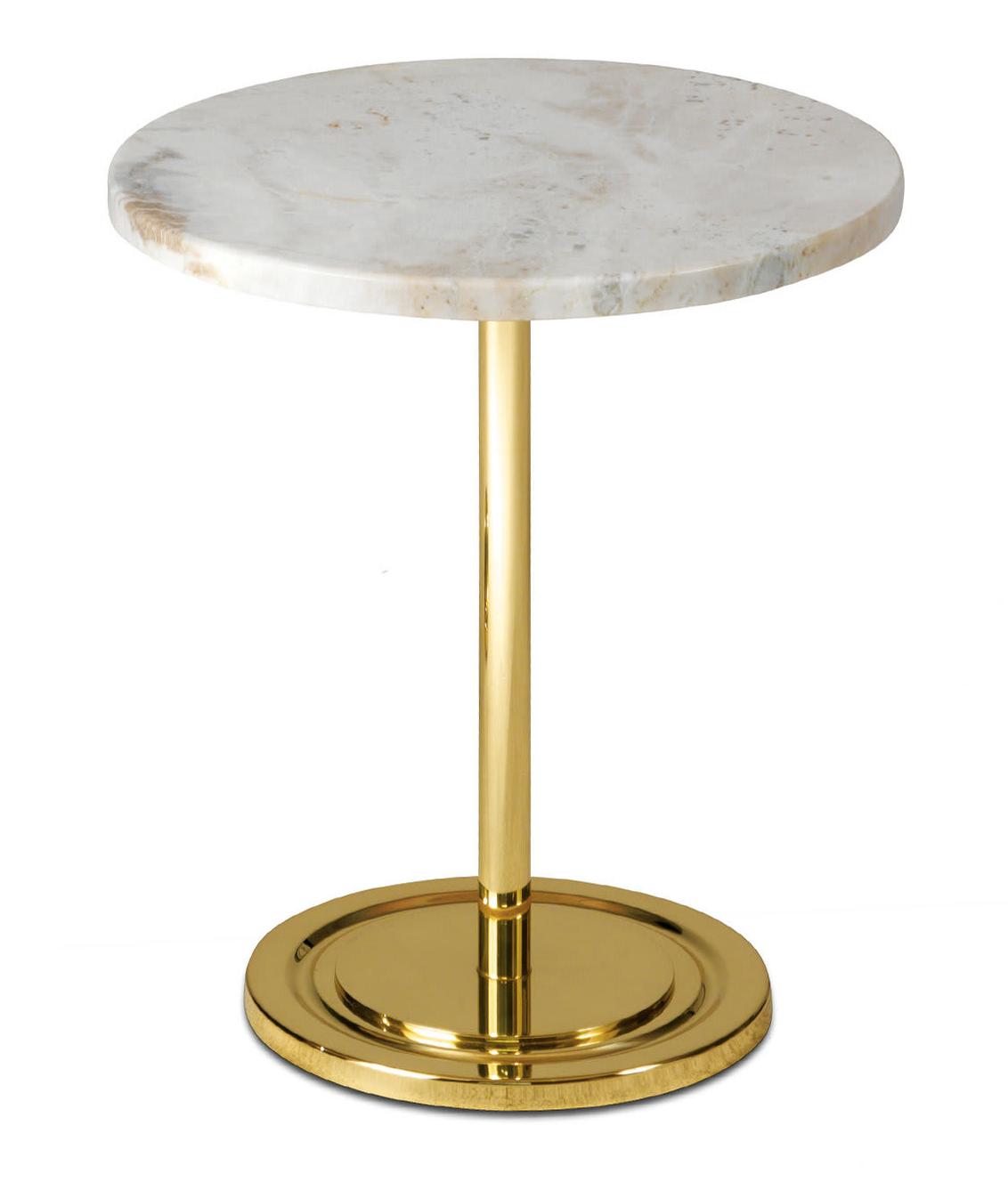 Low Marble Top Italian Side Table