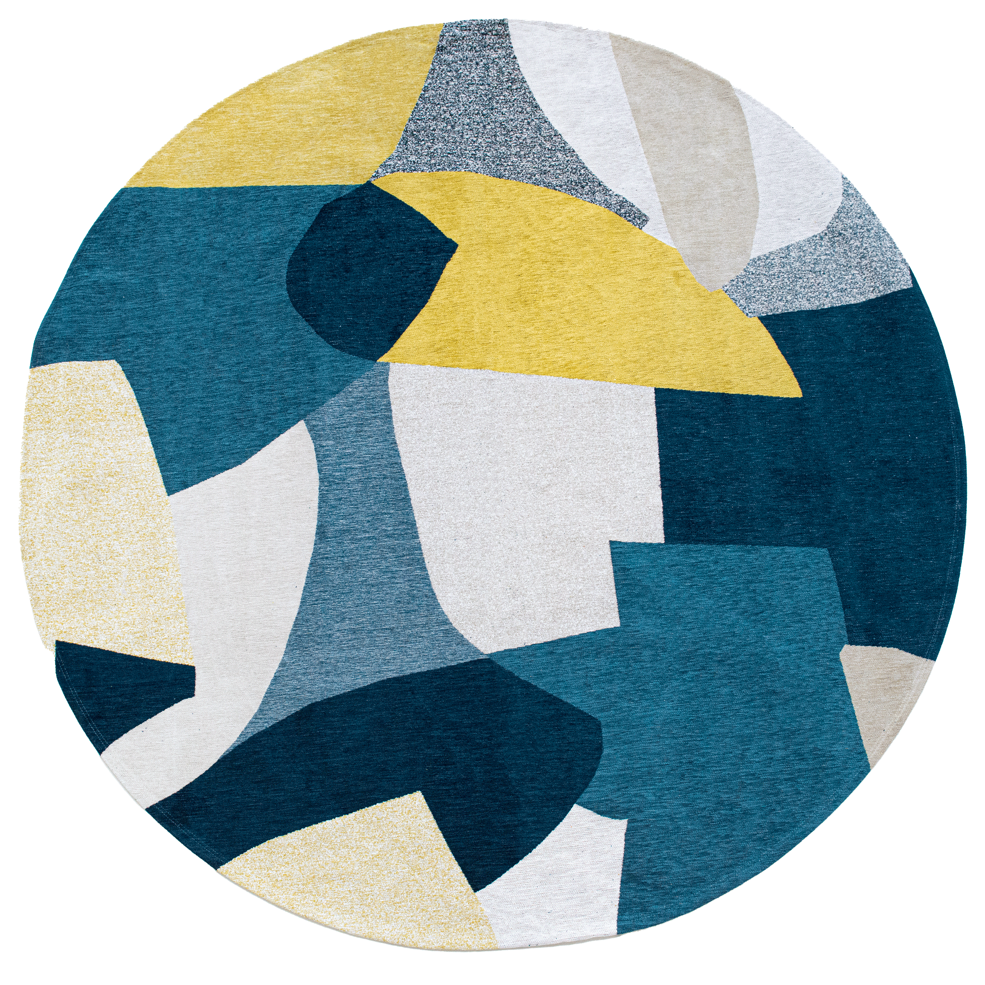 Playful Nature-Inspired Round Rug | Size: Ø 240 cm